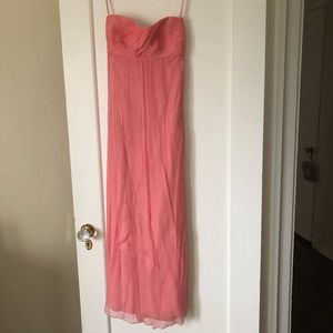 Guava pink long Amsale dress size 8.